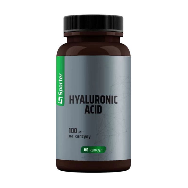 Гіалуронова кислота Sporter Hyaluronic Acid 100 мг, 60 капсул